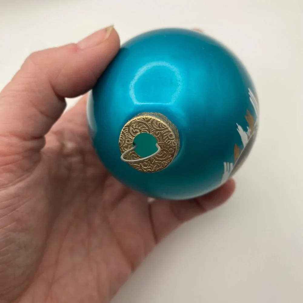 Jacksonville Jaguars Glass Ornament NFL Teal Helmet Christmas Decor - Picture 8 of 10